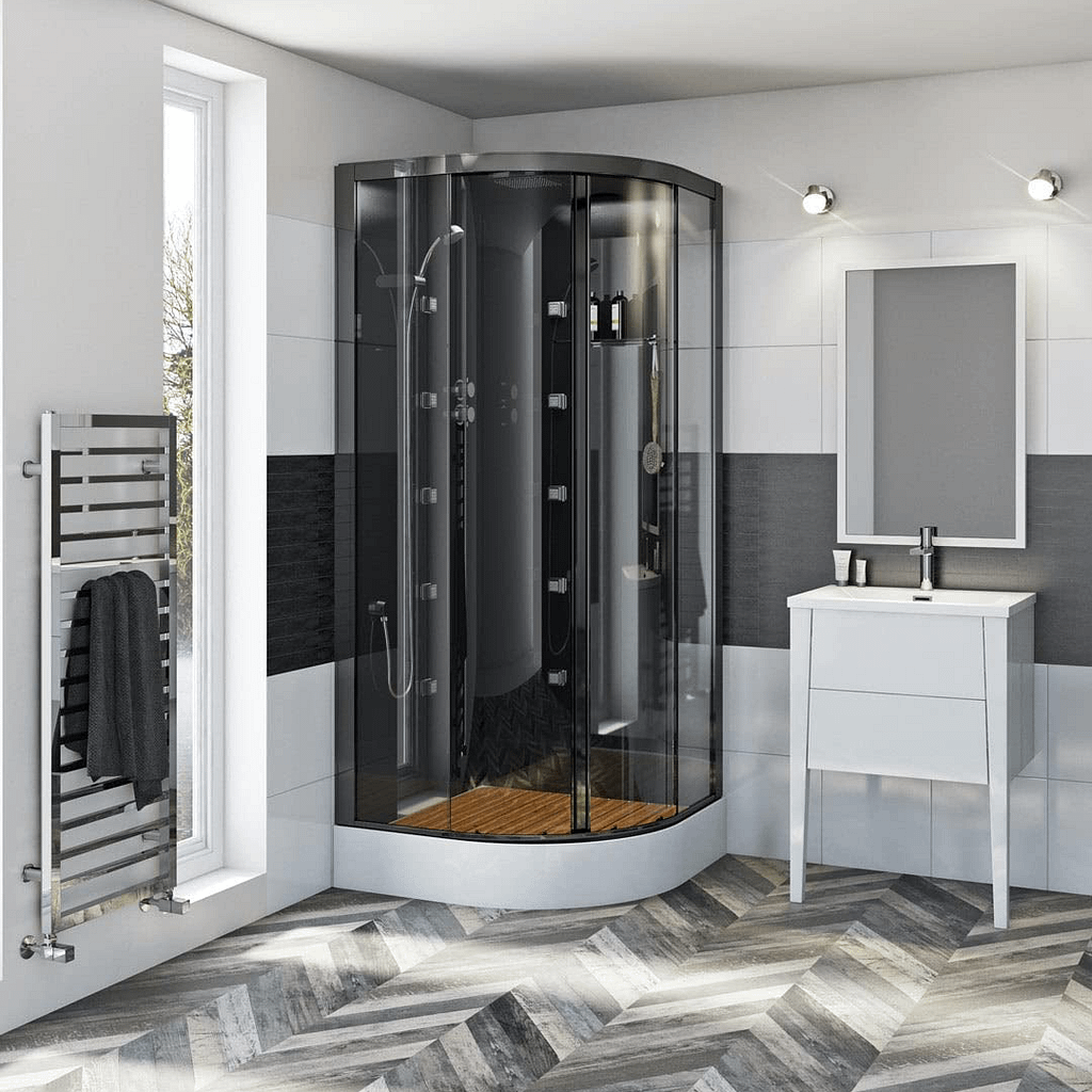 Enclosed shower cabins