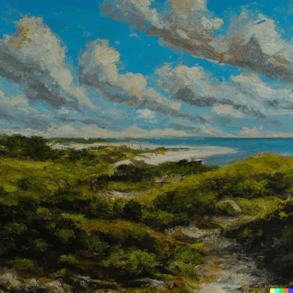 Emerald Isle oil painting