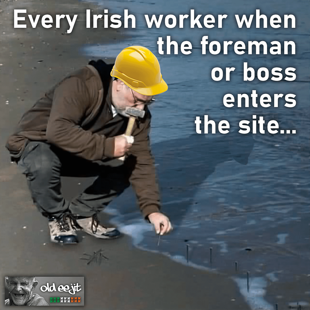 Irish contractor meme